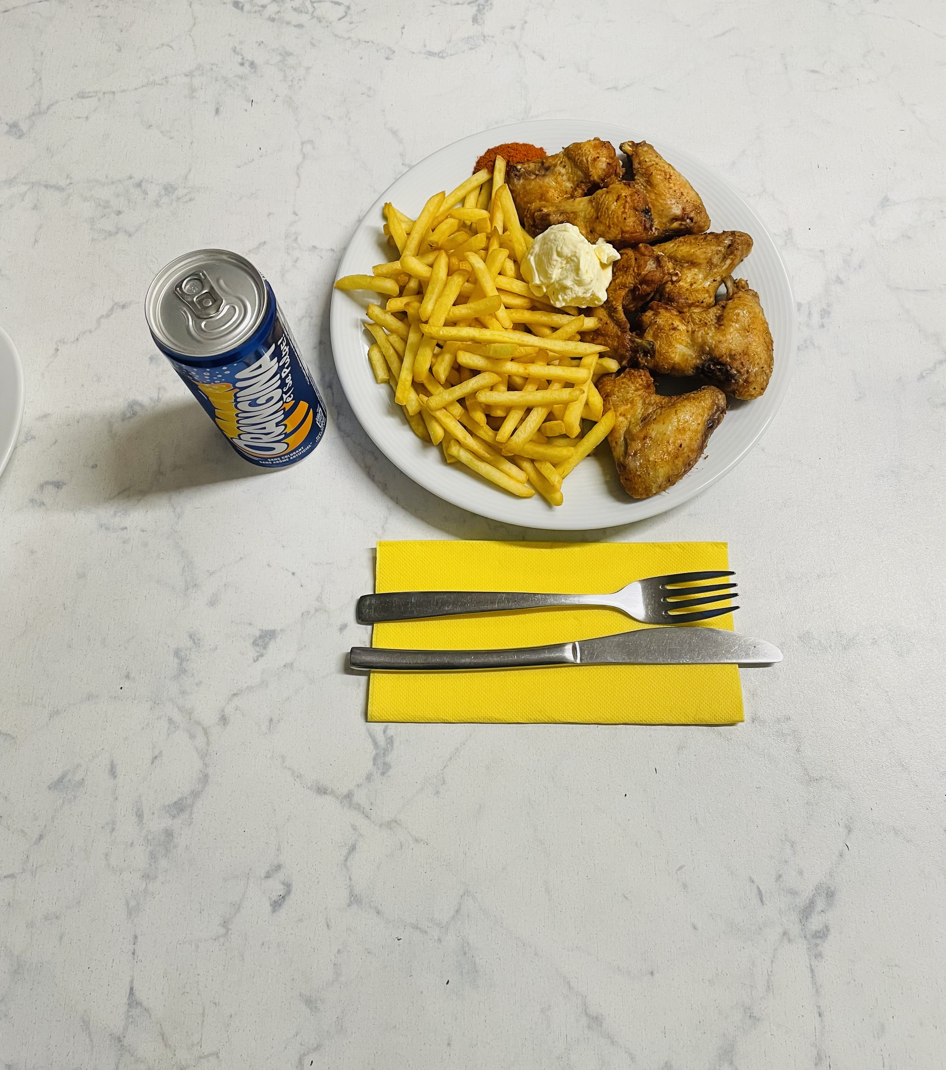 Menu Grille (ailes de poulet)